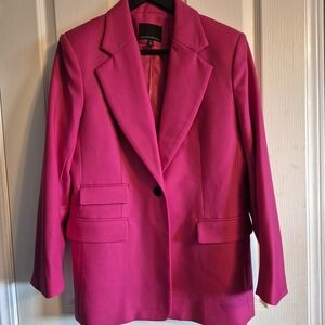 Banana Republic Fuchsia 100% Wool Blazer